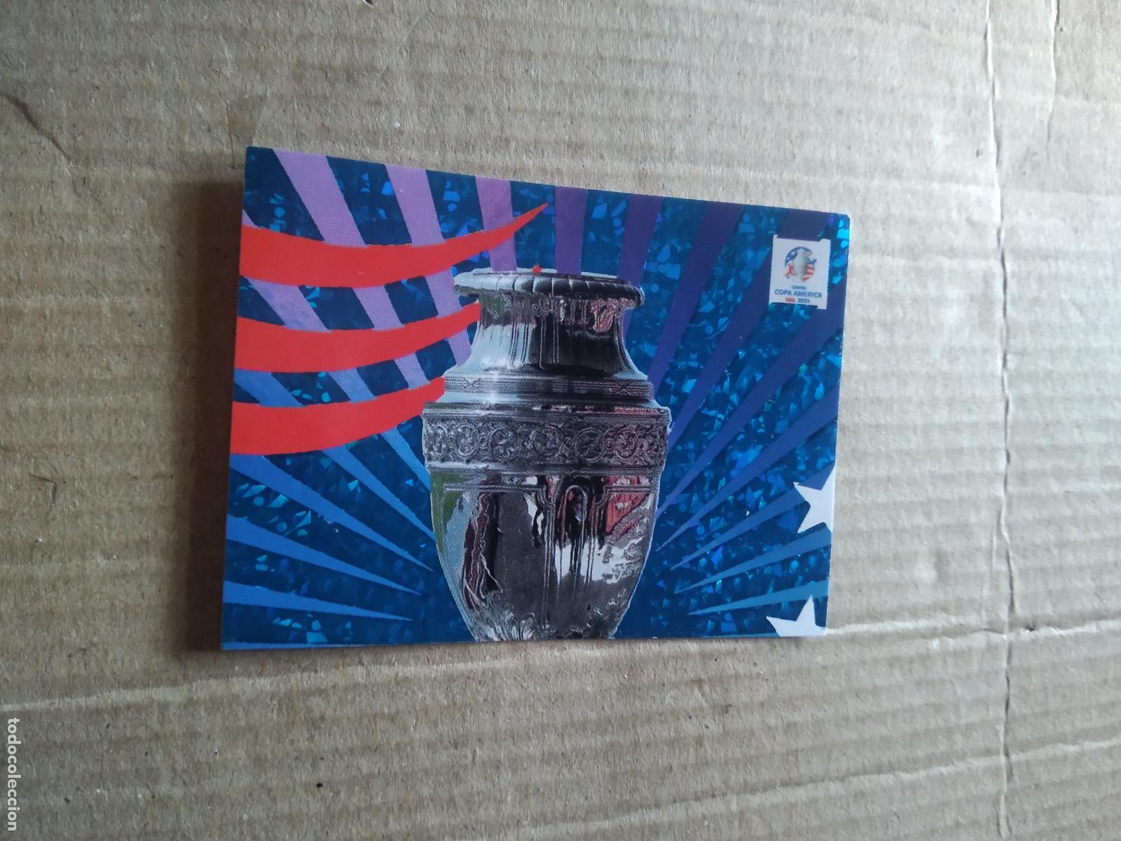 Cromos de F&uacute;tbol: CA1 TROFEO COPA CROMO FUTBOL COPA AMERICA 2024 EDITORIAL MAJESTAD