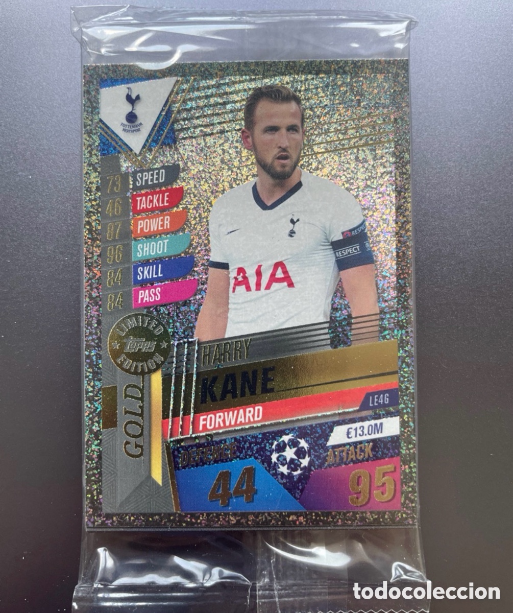 Cromos de Futebol: Pack 16 cards & Harry Kane LE4G Gold Edicion Limitada Match Attax 101 2019-20