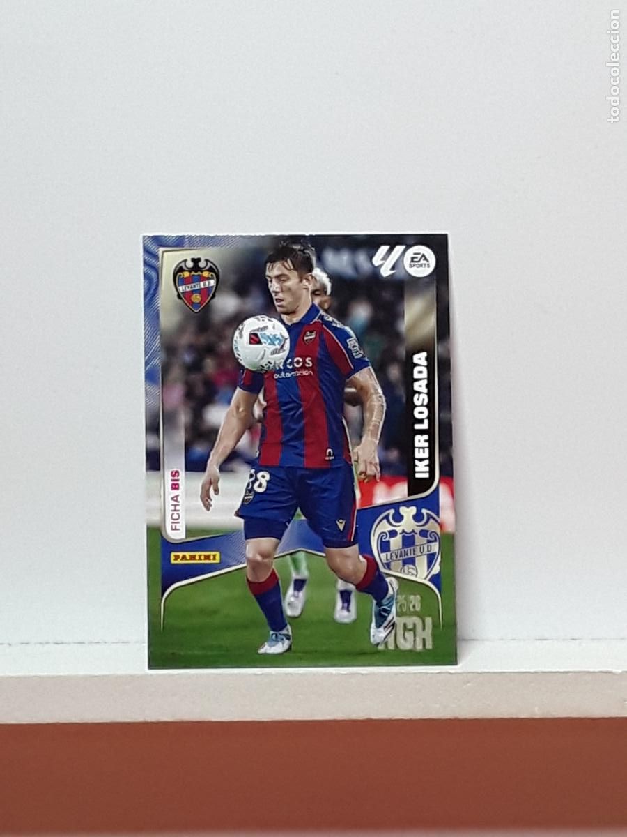 Cromos de F&uacute;tbol: MEGACRACKS 2025 2026 MGK 25 26 ALBUM PANINI LIGA N 209BIS 209 BIS LEVANTE TERCERA IKER LOSADA