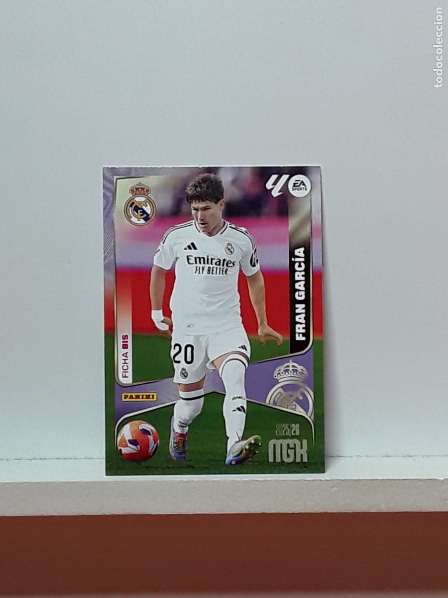 Cromos de F&uacute;tbol: MEGACRACKS 2025 2026 MGK 25 26 ALBUM PANINI LIGA N 225BIS 225 BIS REAL MADRID TERCERA FRAN GARCIA