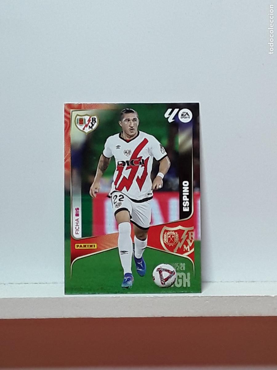 Cromos de F&uacute;tbol: MEGACRACKS 2025 2026 MGK 25 26 ALBUM PANINI LIGA N 295BIS 295 BIS RAYO VALLECANO TERCERA ESPINO