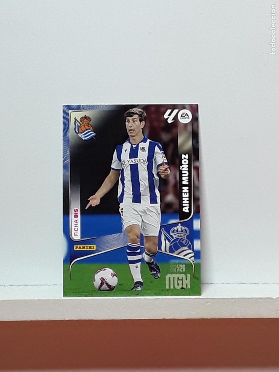 Cromos de F&uacute;tbol: MEGACRACKS 2025 2026 MGK 25 26 ALBUM PANINI LIGA N 314BIS 314 BIS REAL SOCIEDAD TERCERA AIHEN MU&Ntilde;OZ