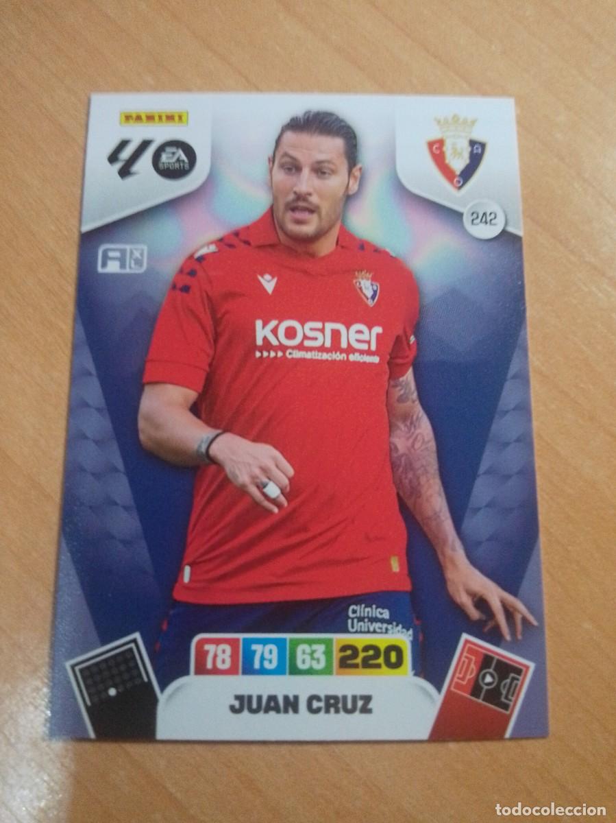 Cromos de F&uacute;tbol: 242 JUAN CRUZ DEL OSASUNA 25 26 ADRENALYN XL 2025 2026 NUEVO