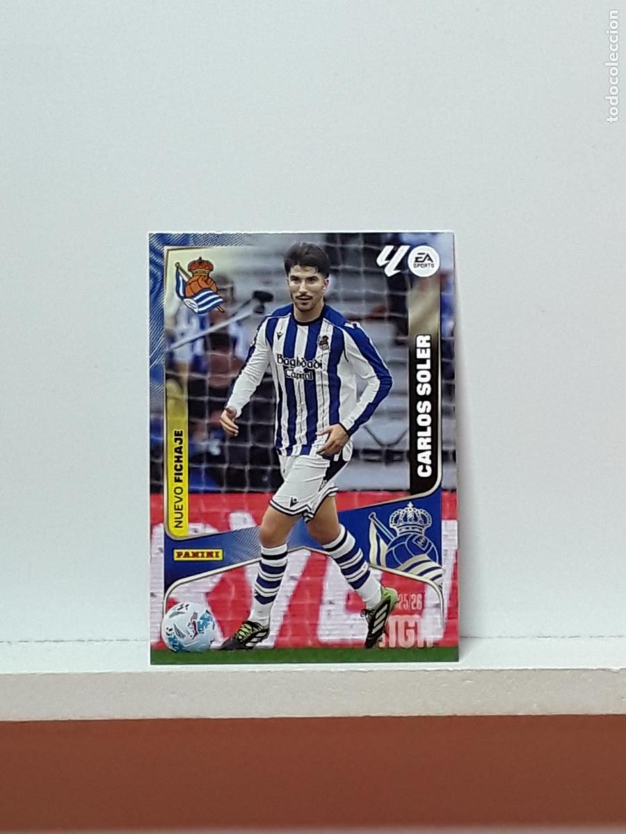 Cromos de F&uacute;tbol: MEGACRACKS 2025 2026 MGK 25 26 ALBUM PANINI LIGA N 491 REAL SOCIEDAD TERCERA CARLOS SOLER