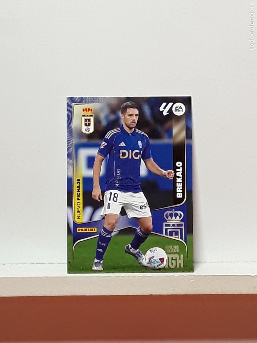 Cromos de F&uacute;tbol: MEGACRACKS 2025 2026 MGK 25 26 ALBUM PANINI LIGA N 497 OVIEDO TERCERA BREKALO