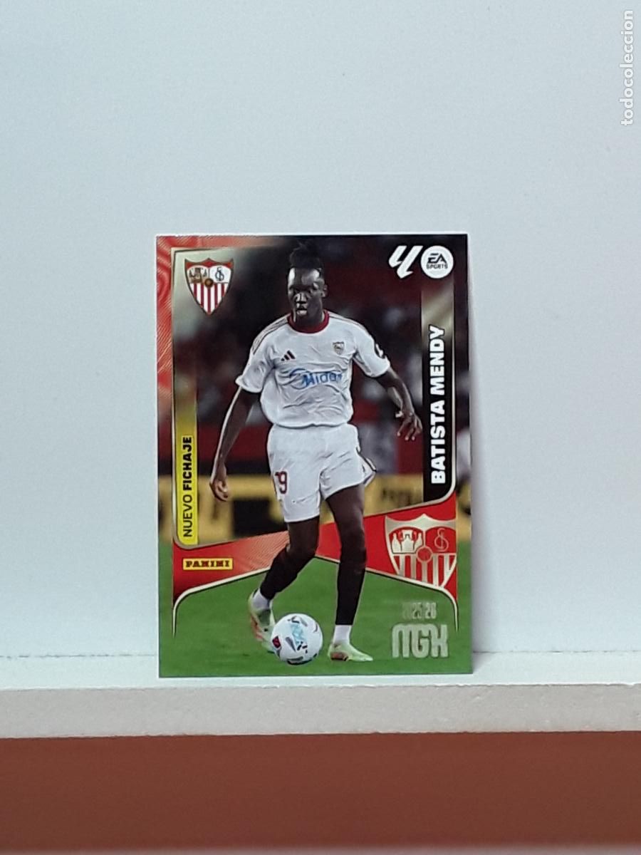 Cromos de F&uacute;tbol: MEGACRACKS 2025 2026 MGK 25 26 ALBUM PANINI LIGA N 498 SEVILLA TERCERA BATISTA MENDY