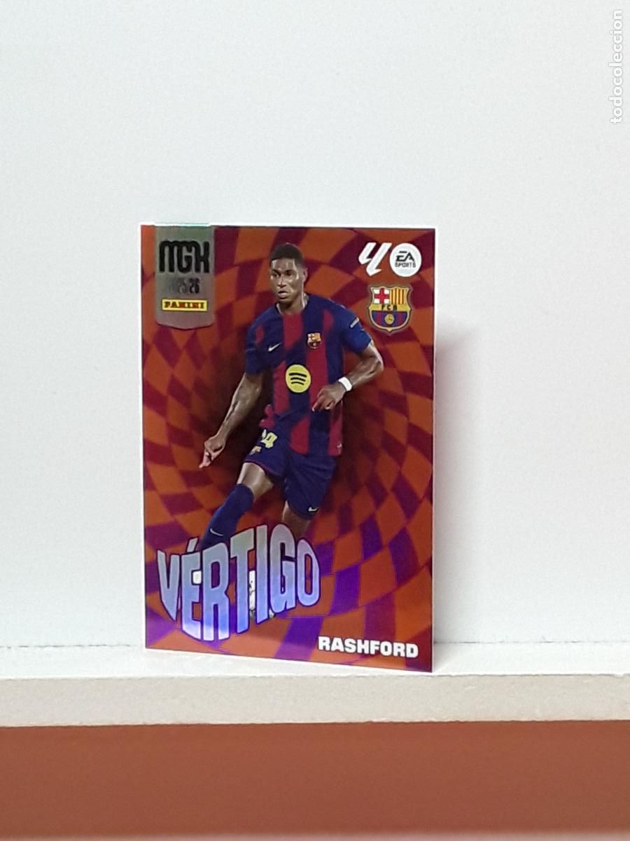 Cromos de F&uacute;tbol: MEGACRACKS 2025 2026 MGK 25 26 ALBUM PANINI LIGA N 509 BARCELONA TERCERA VERTIGO RASHFORD