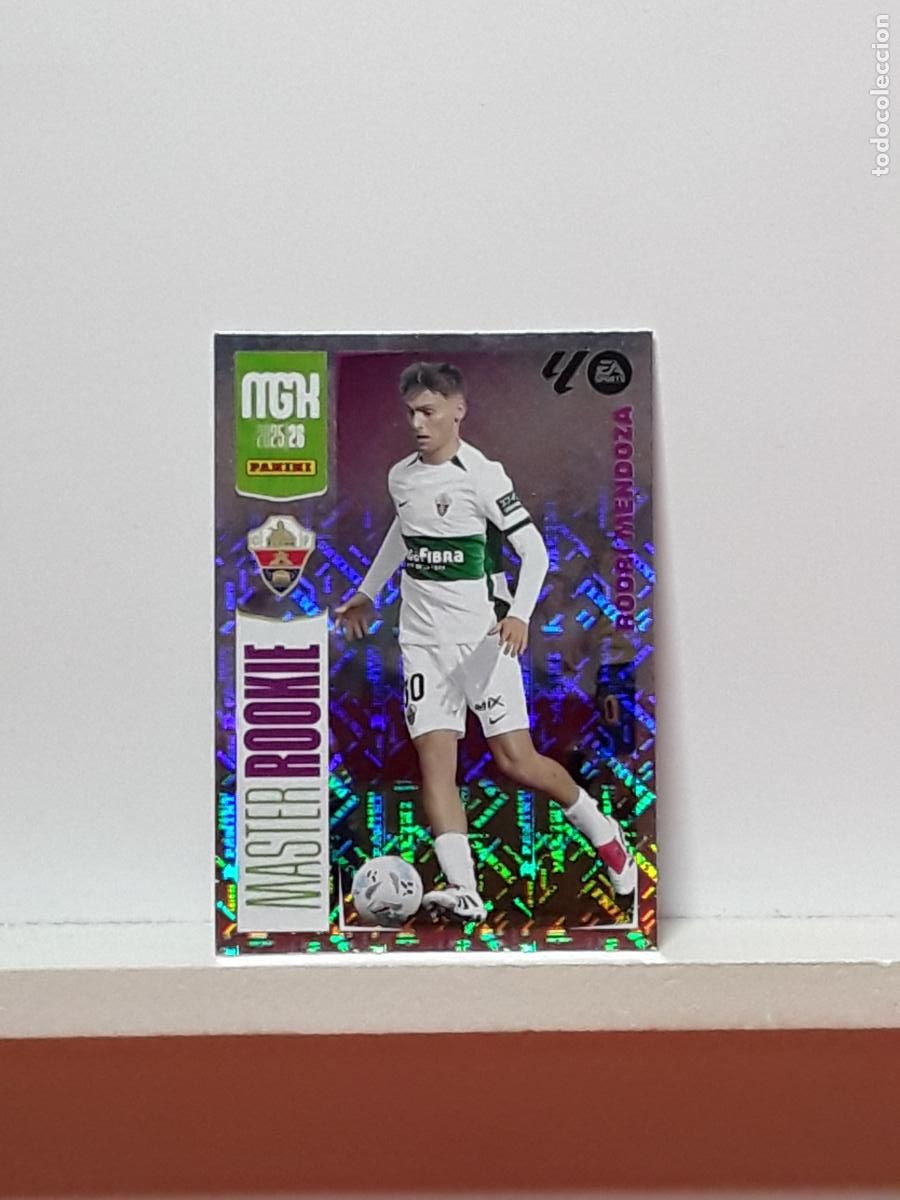 Cromos de F&uacute;tbol: MEGACRACKS 2025 2026 MGK 25 26 ALBUM PANINI LIGA N 515 ELCHE TERCERA MASTER ROOKIE RODRI MENDOZA