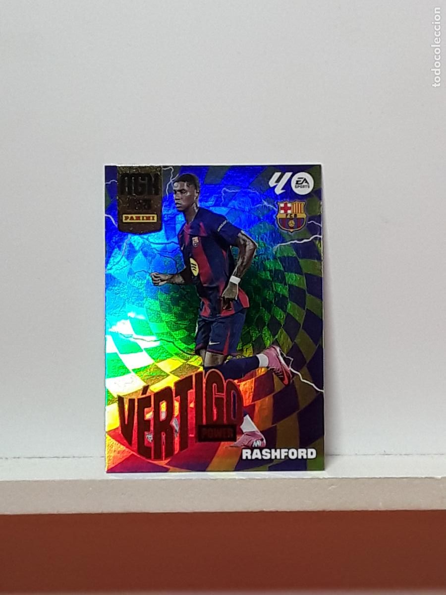 Cromos de F&uacute;tbol: MEGACRACKS 2025 2026 MGK 25 26 ALBUM PANINI LIGA N P509 P 509 BARCELONA POWER VERTIGO RASHFORD