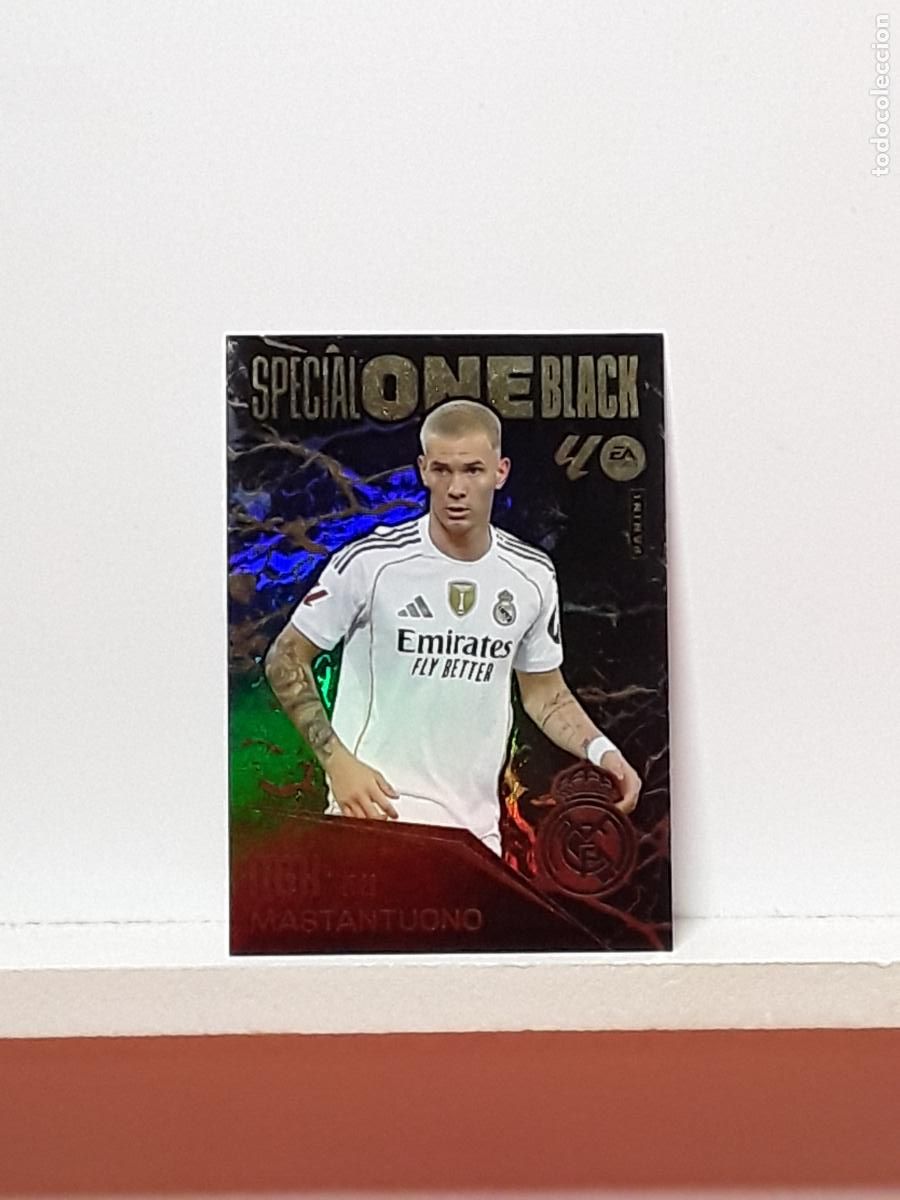 Cromos de F&uacute;tbol: MEGACRACKS 2025 2026 MGK 25 26 ALBUM PANINI LIGA N 30 REAL MADRID SPECIAL ONE BLACK MASTANTUONO