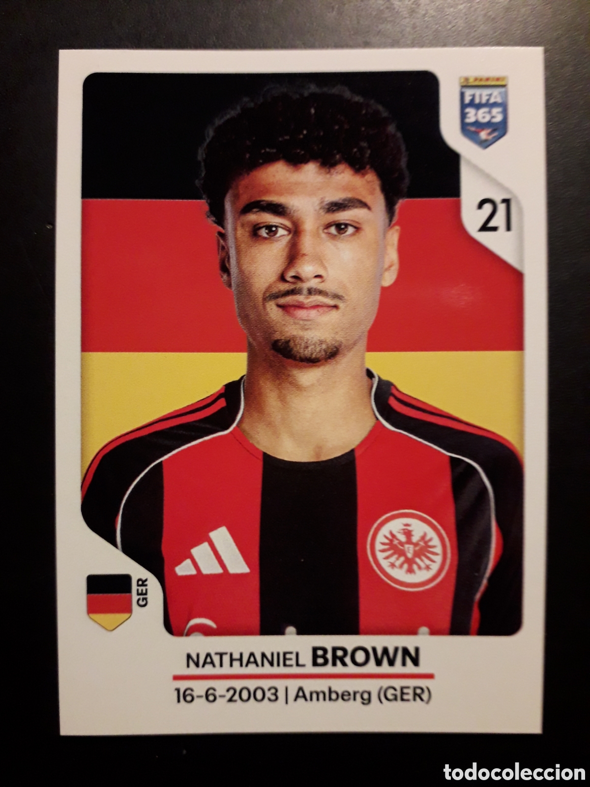 Cromos de F&uacute;tbol: BROWN EINTRACHT FRANKFURT, N&deg; 194 FIFA 365 PANINI STICKER 2026 PEDIDO M&Iacute;NIMO 3&euro;