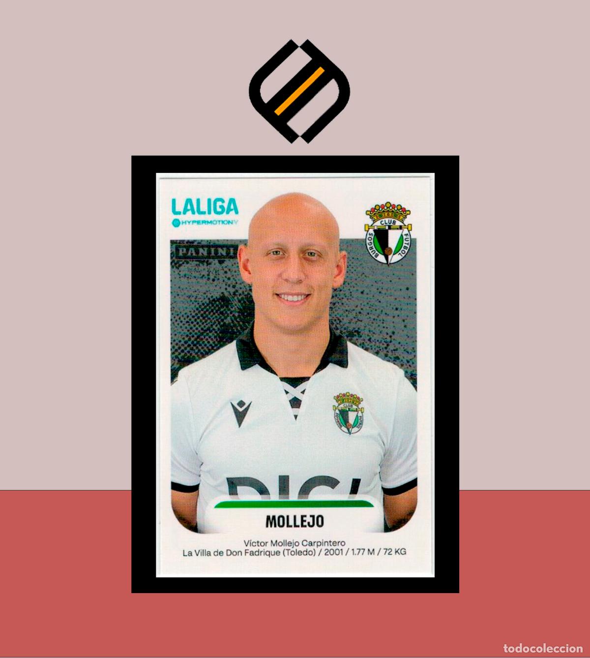 Cromos de F&uacute;tbol: LIGA ESTE 2025 2026 25 26 PANINI N&ordm; 74 MOLLEJO STICKER BURGOS SEGUNDA DIVISI&Oacute;N HYPERMOTION