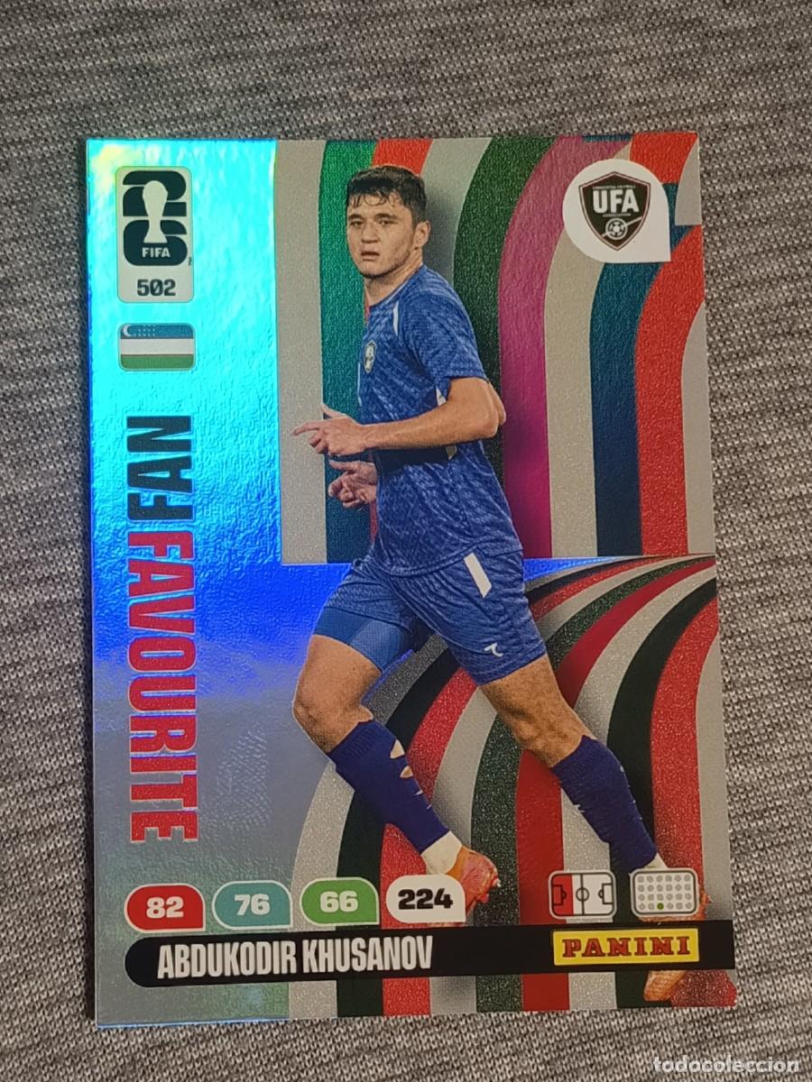 Cromos de F&uacute;tbol: Adrenalyn XL FIFA WORLD CUP 2026 FAN FAVOURITE N&deg;502 ABDUKODIR KHUSANOV nuevo
