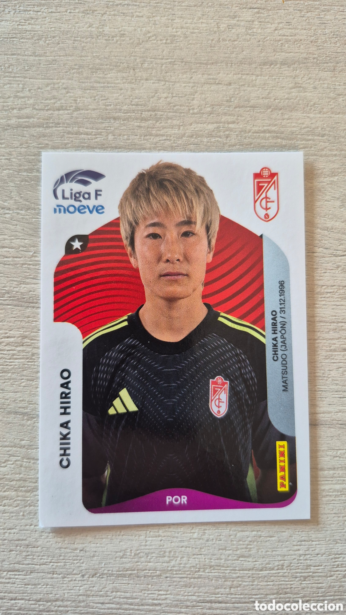 Cromos de F&uacute;tbol: N&deg;204 Granada CF Chika Hirao Liga Femenina 25/26