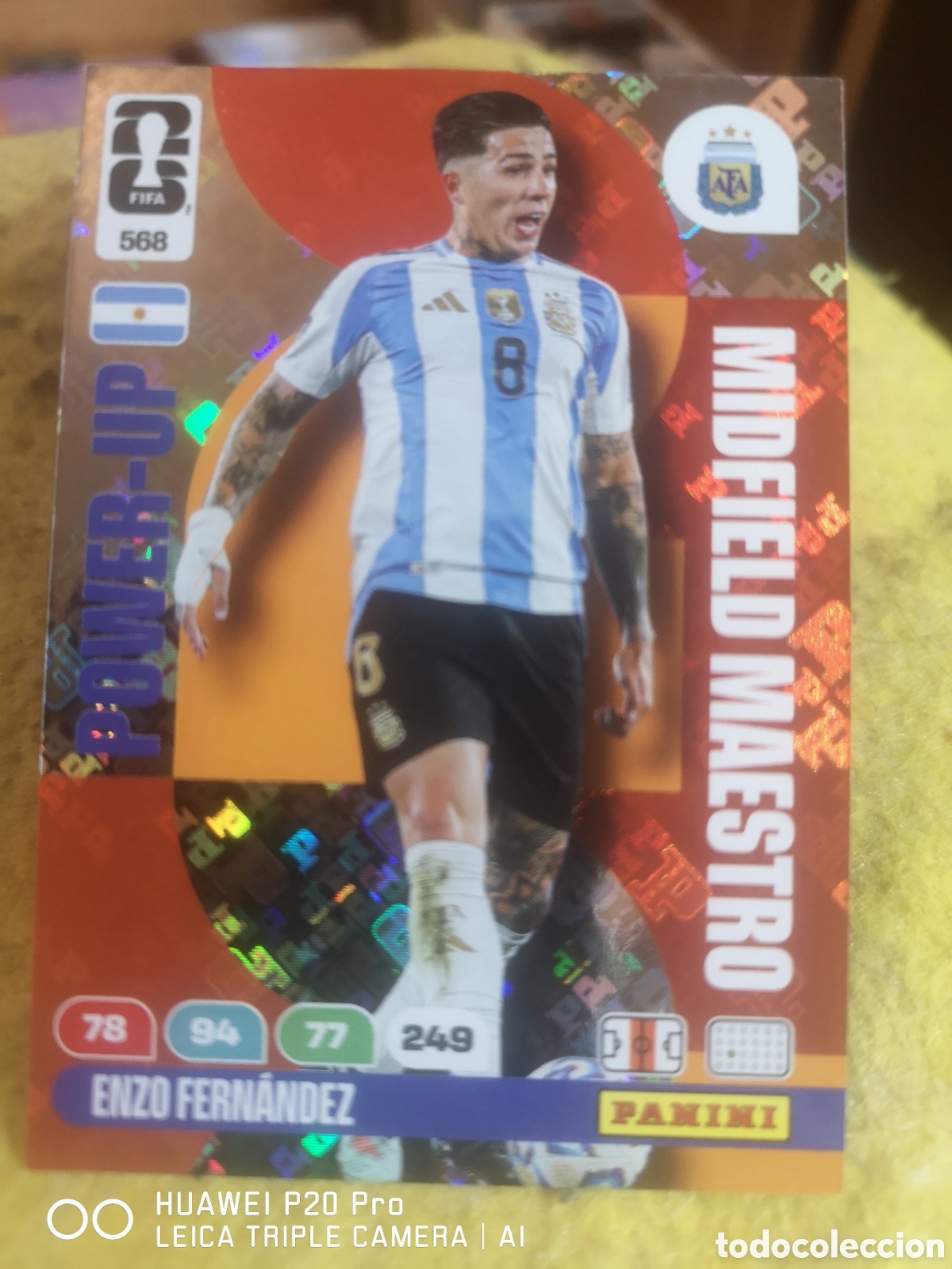 Cromos de F&uacute;tbol: ADRENALYN XL FIFA WORLD CUP 2026 MIDFIELD MAESTRO POWER - UP ENZO FERNANDEZ 568 ARGENTINA