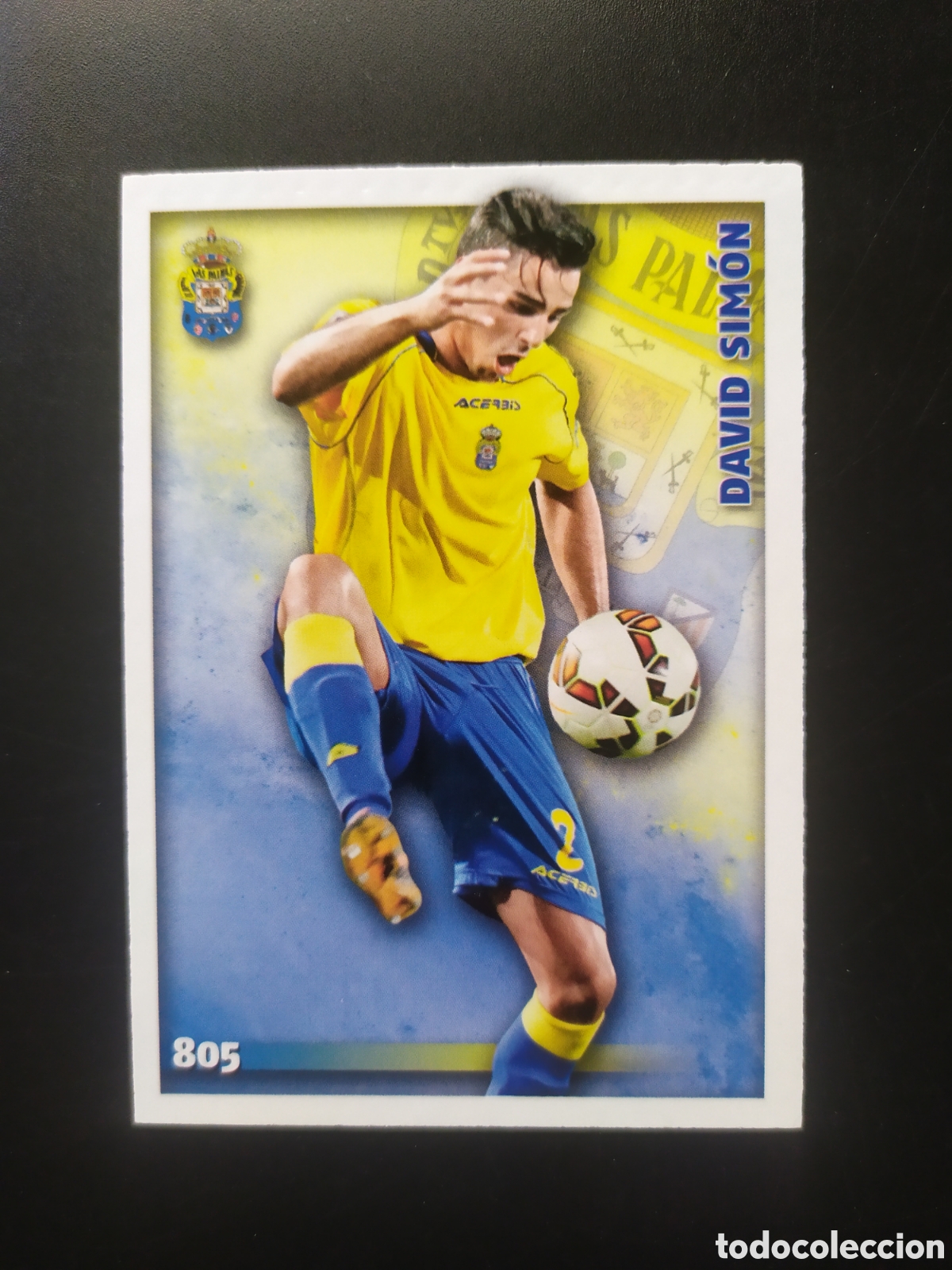 Fu&szlig;ball-Sticker: Mundicromo fichas Liga 2014 2015 14 15 David Sim&oacute;n n&deg; 805 Las Palmas