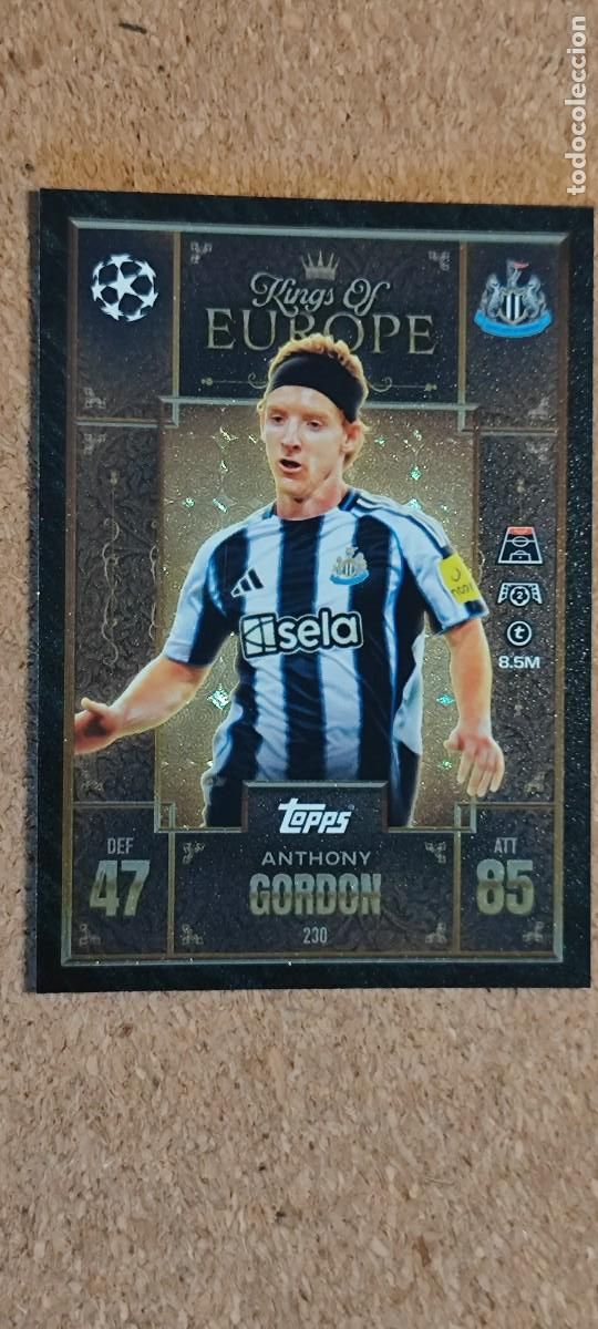 Cartes &agrave; collectionner de Football: MATCH ATTAX EXTRA 25/26 UCL CARD KINGS OF EUROPE GORDON NEWCASTLE # 230 TOPPS