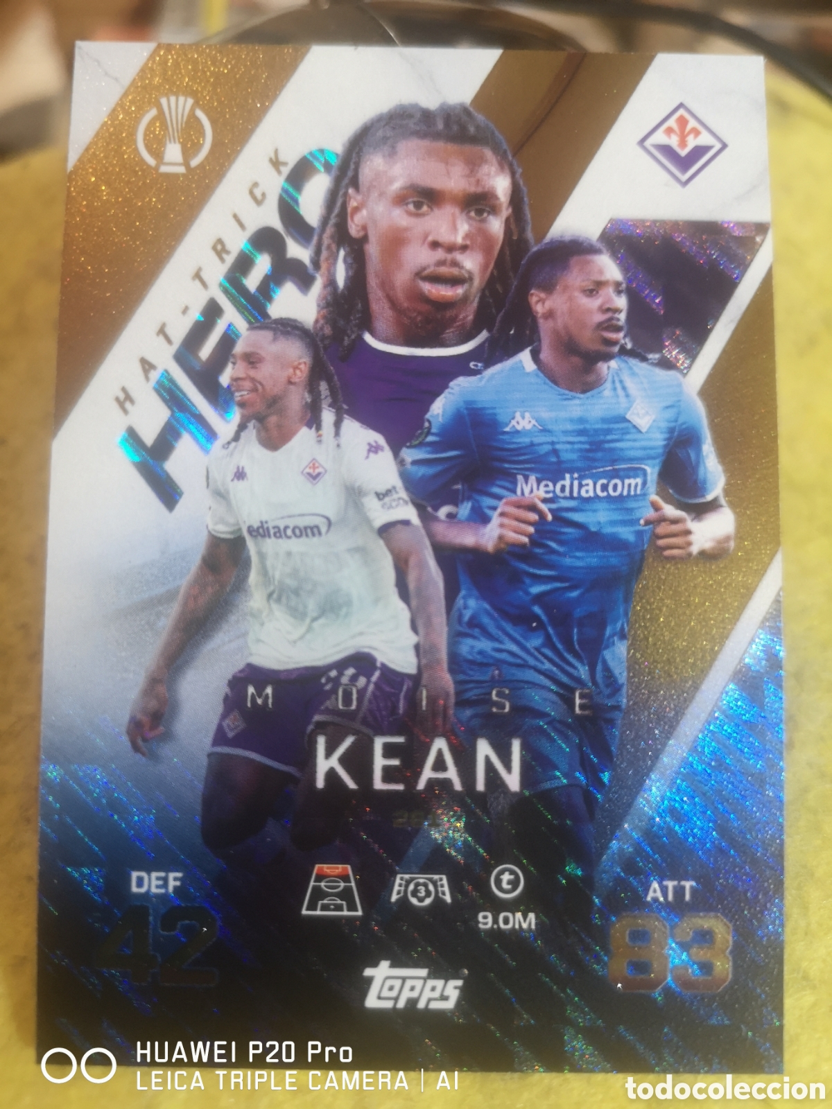 Fu&szlig;ball-Sticker: MATCH ATTAX EXTRA 2025 2026 HAT TRICK HERO MOISE KEAN 261 FIORENTINA