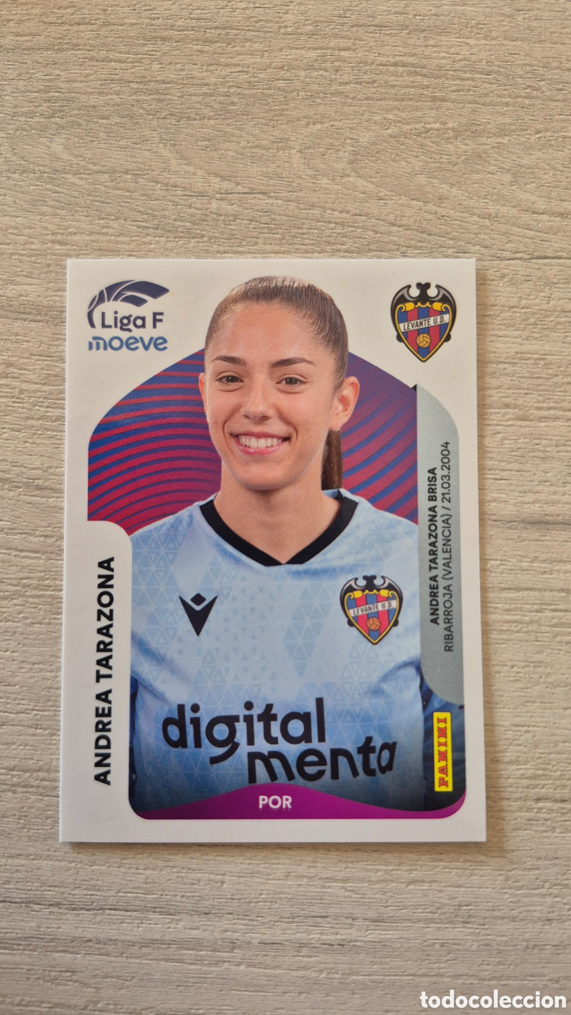 Fu&szlig;ball-Sticker: N&deg;225 Levante UD Andrea Tarazona Liga Femenina 25/26
