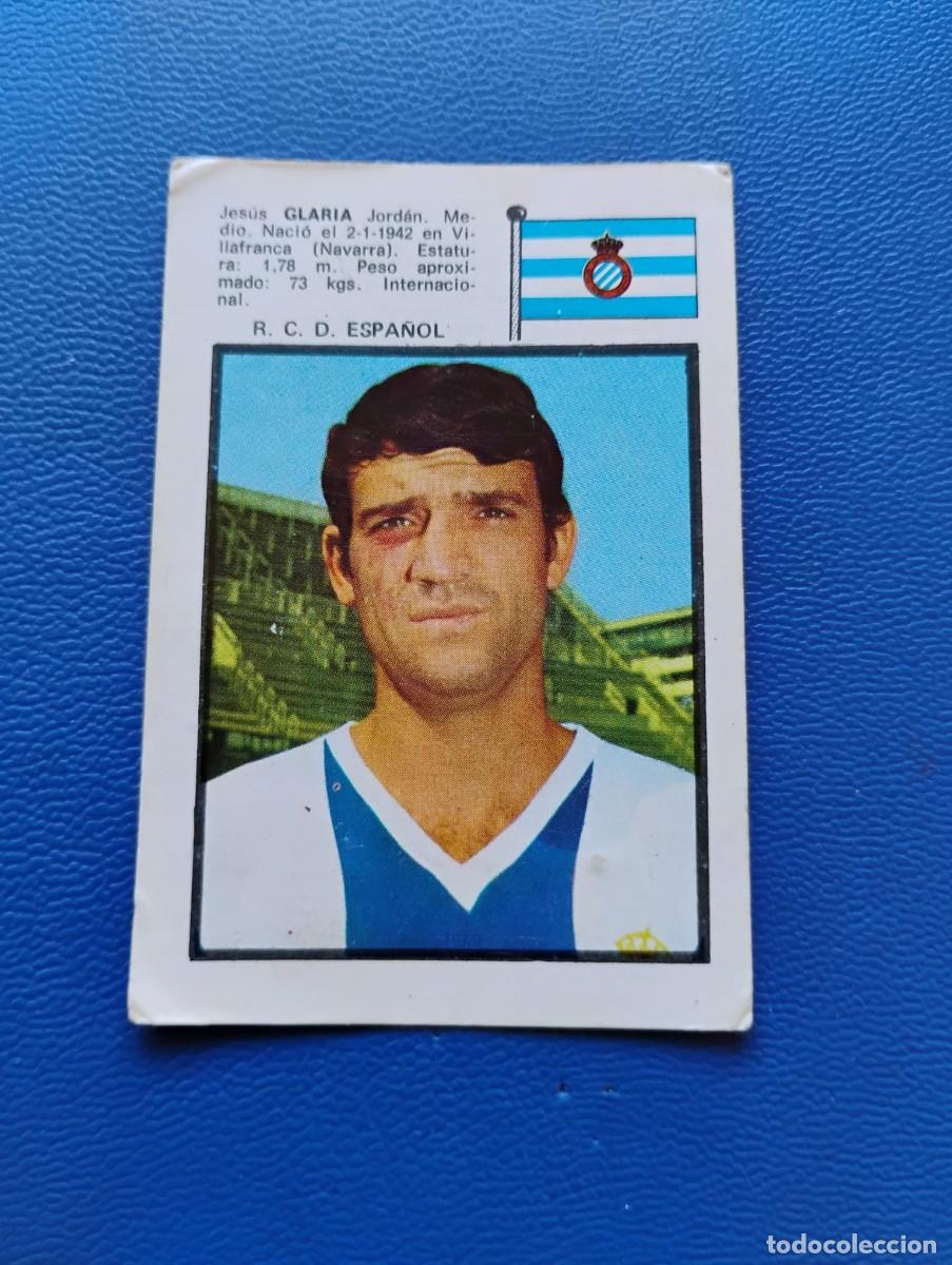 Cromos de f&uacute;tbol: ANTIGUO CROMO GLARIA - R.C.D. ESPA&Ntilde;OL EDITORIAL FHER TEMPORADA 1971/72 - SIN PEGAR