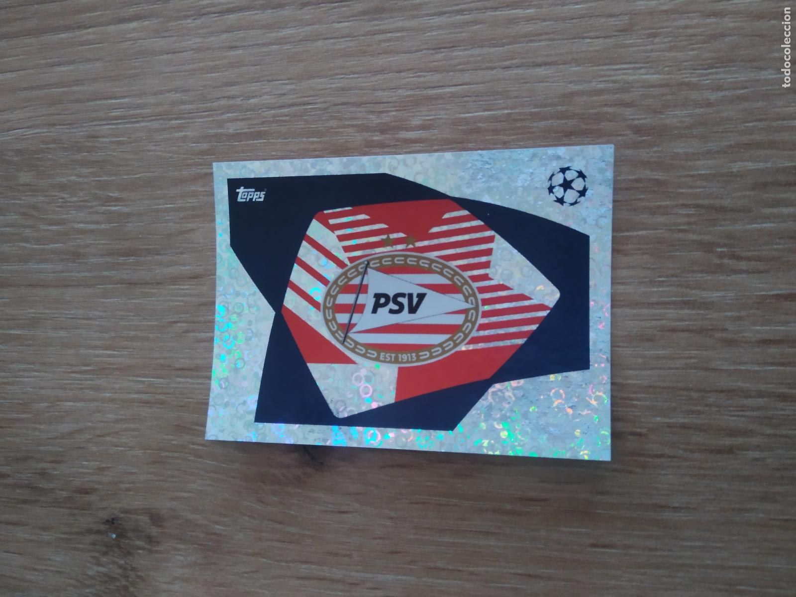 Fu&szlig;ball-Sticker: 579 ESCUDO PSV EINDHOVEN CROMO FUTBOL UEFA CHAMPIONS LEAGUE 23-24 TOPPS 2023-2024