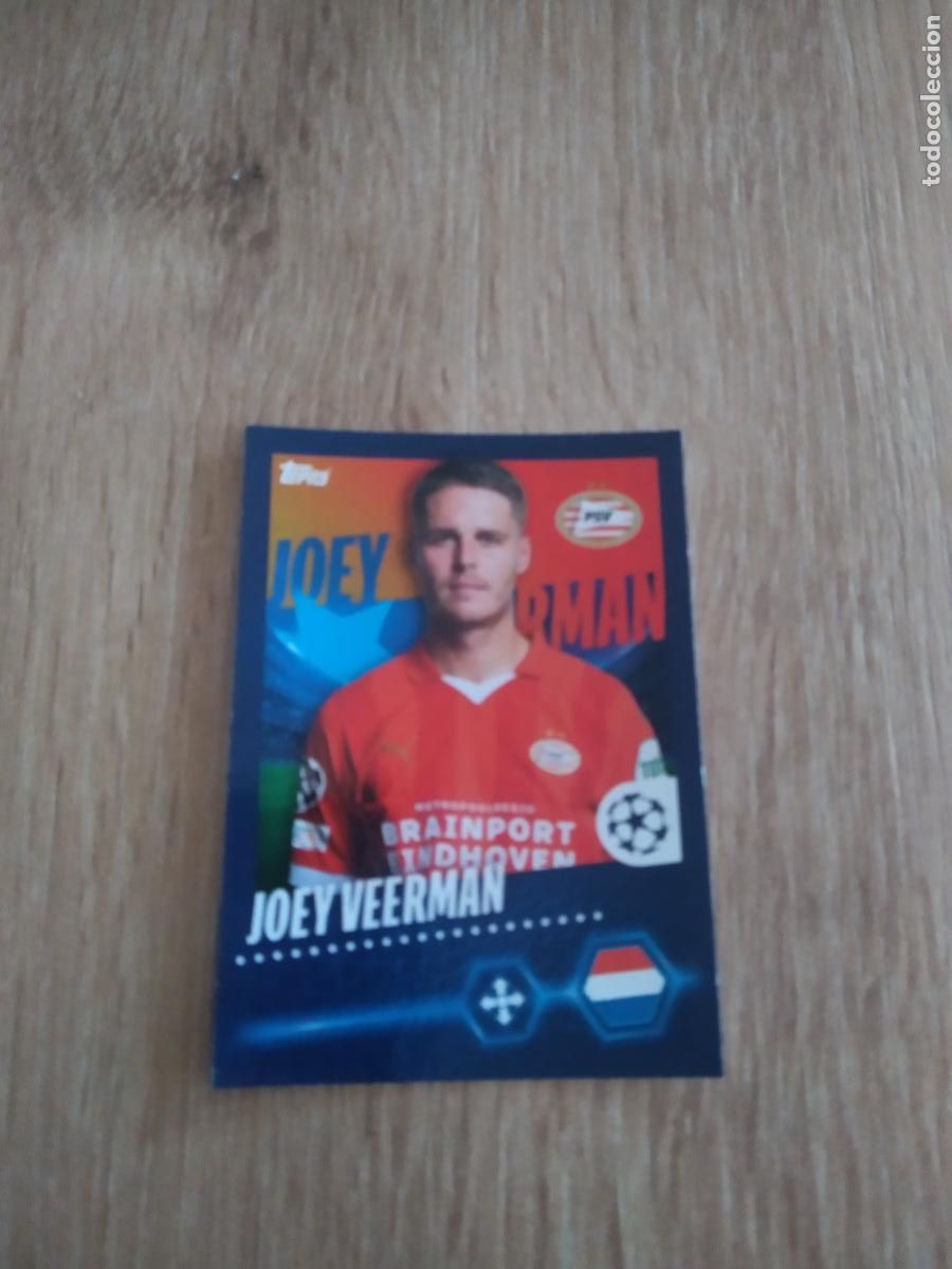 Cromos de Futebol: 587 JOEY VEERMAN PSV EINDHOVEN CROMO FUTBOL UEFA CHAMPIONS LEAGUE 23-24 TOPPS 2023-2024