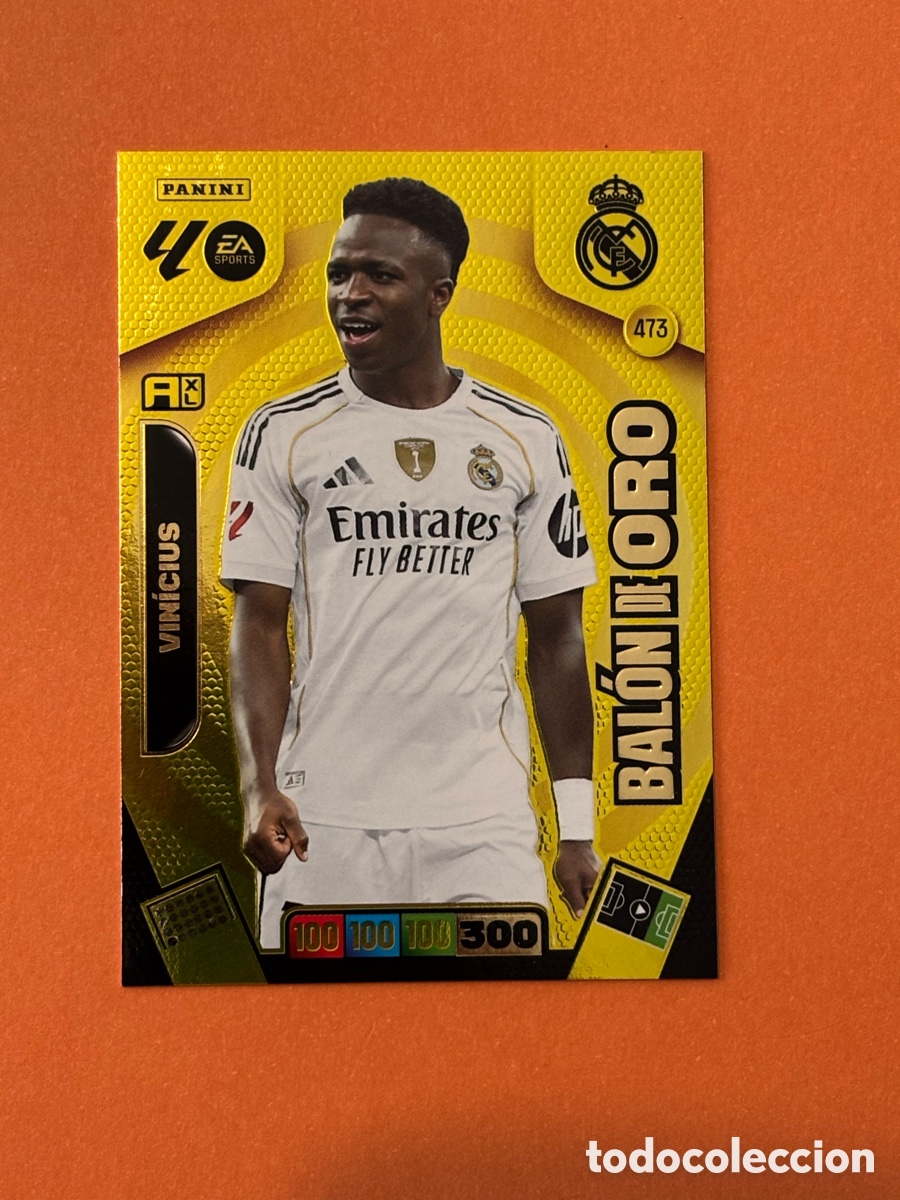 Fu&szlig;ball-Sticker: VINICIUS REAL MADRID 473 BALON DE ORO ADRENALYN XL LIGA 2025/2026 25 26 PANINI