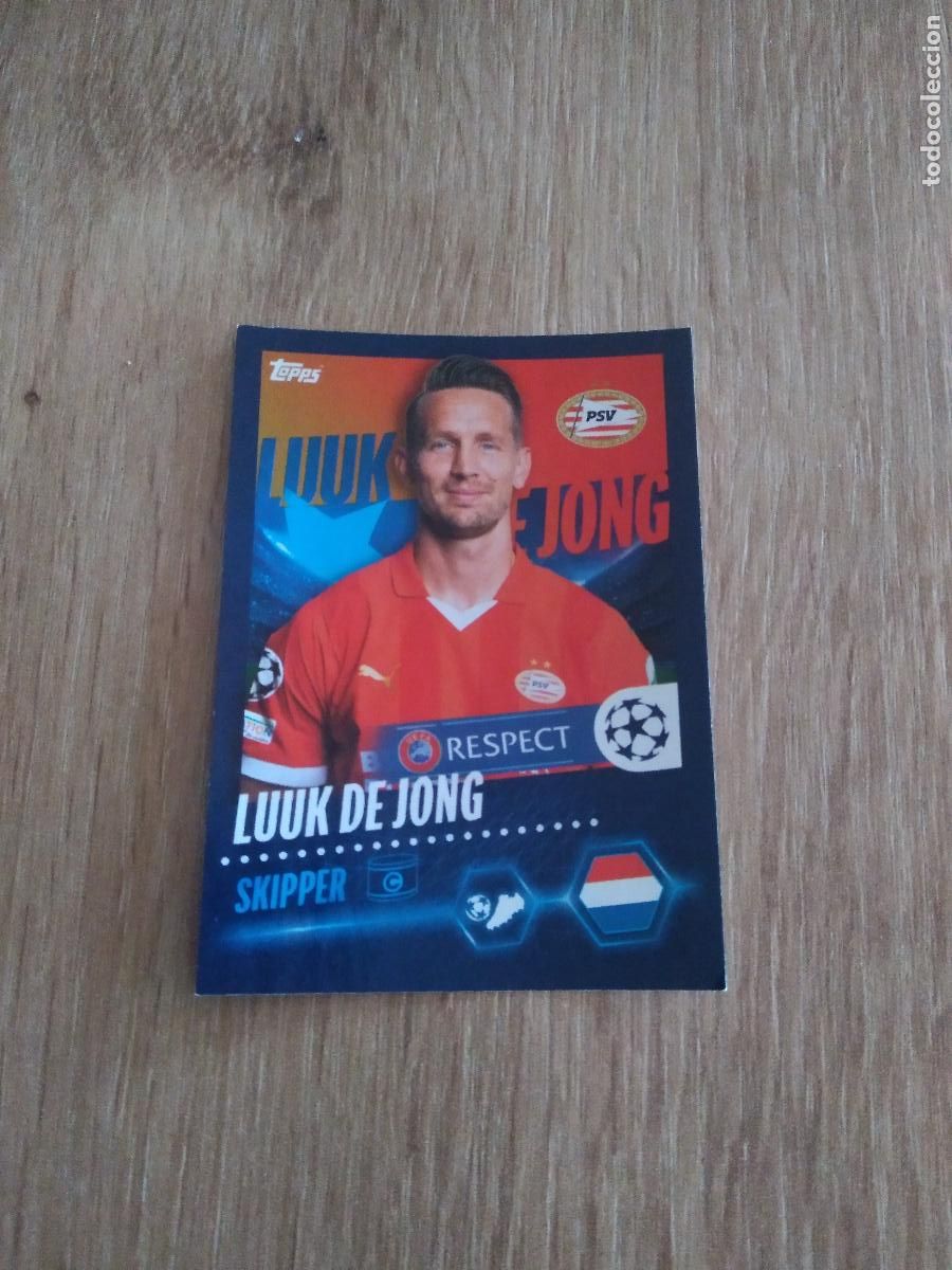 Cromos de F&uacute;tbol: 593 LUUK DE JONG PSV EINDHOVEN CROMO FUTBOL UEFA CHAMPIONS LEAGUE 23-24 TOPPS 2023-2024