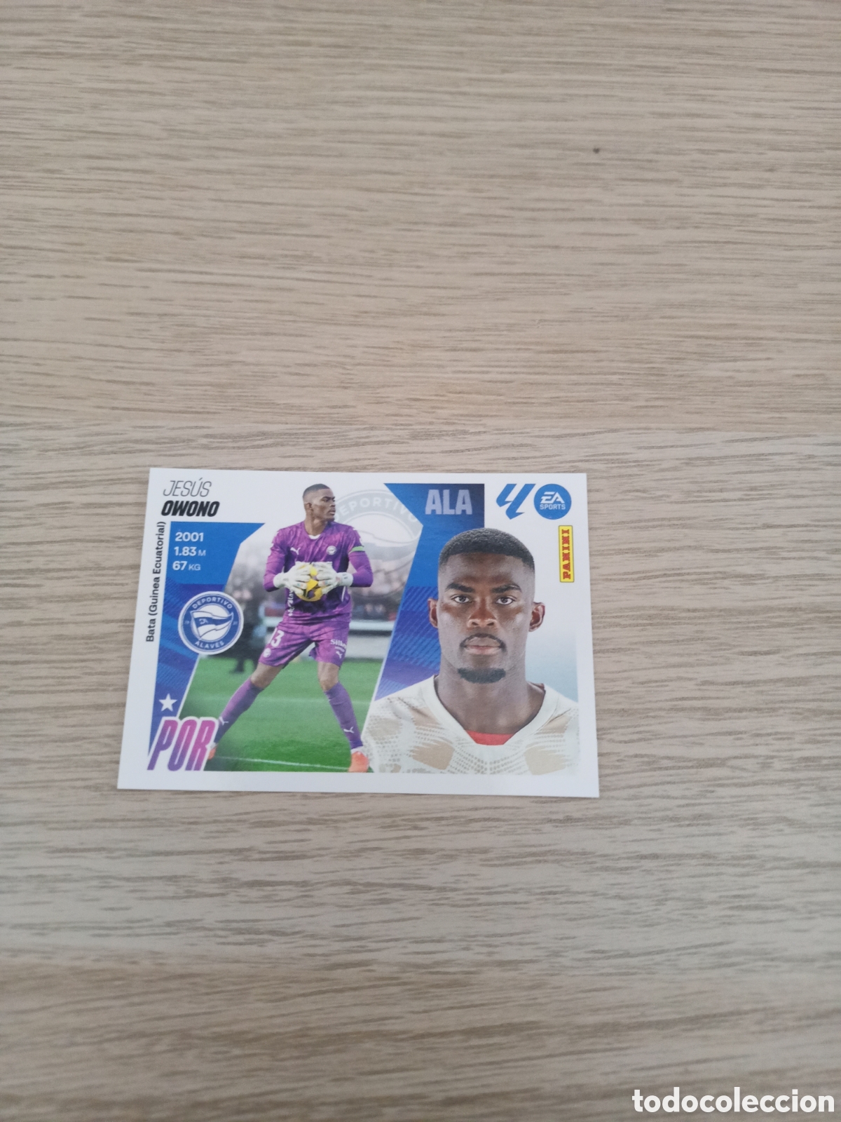 Cromos de F&uacute;tbol: LIGA ESTE 2025 2026 25 26 N&ordm; 4 OWONO ALAVES NUEVO SIN PEGAR