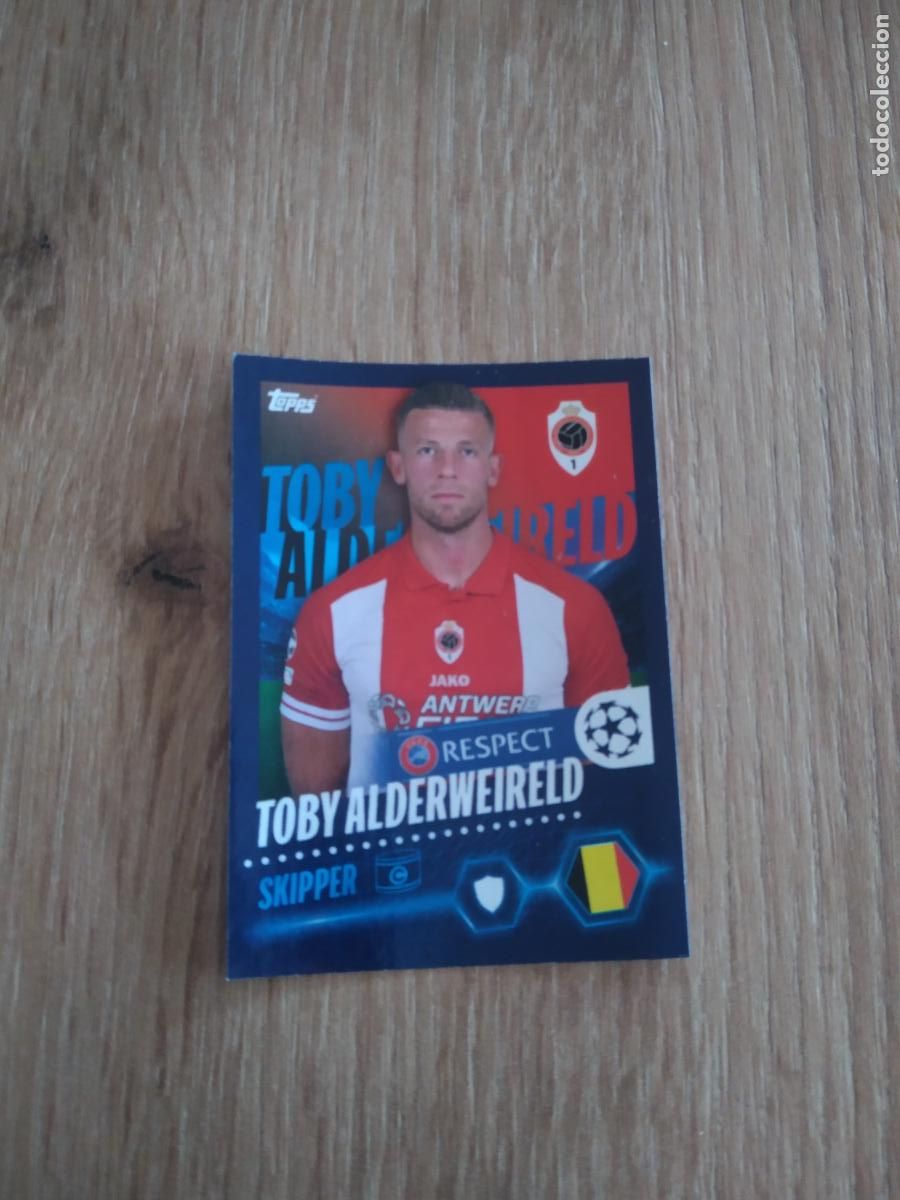 Cromos de F&uacute;tbol: 600 ALDERWEIRELD ROYAL ANTWERP CROMO FUTBOL UEFA CHAMPIONS LEAGUE 23-24 TOPPS 2023-2024