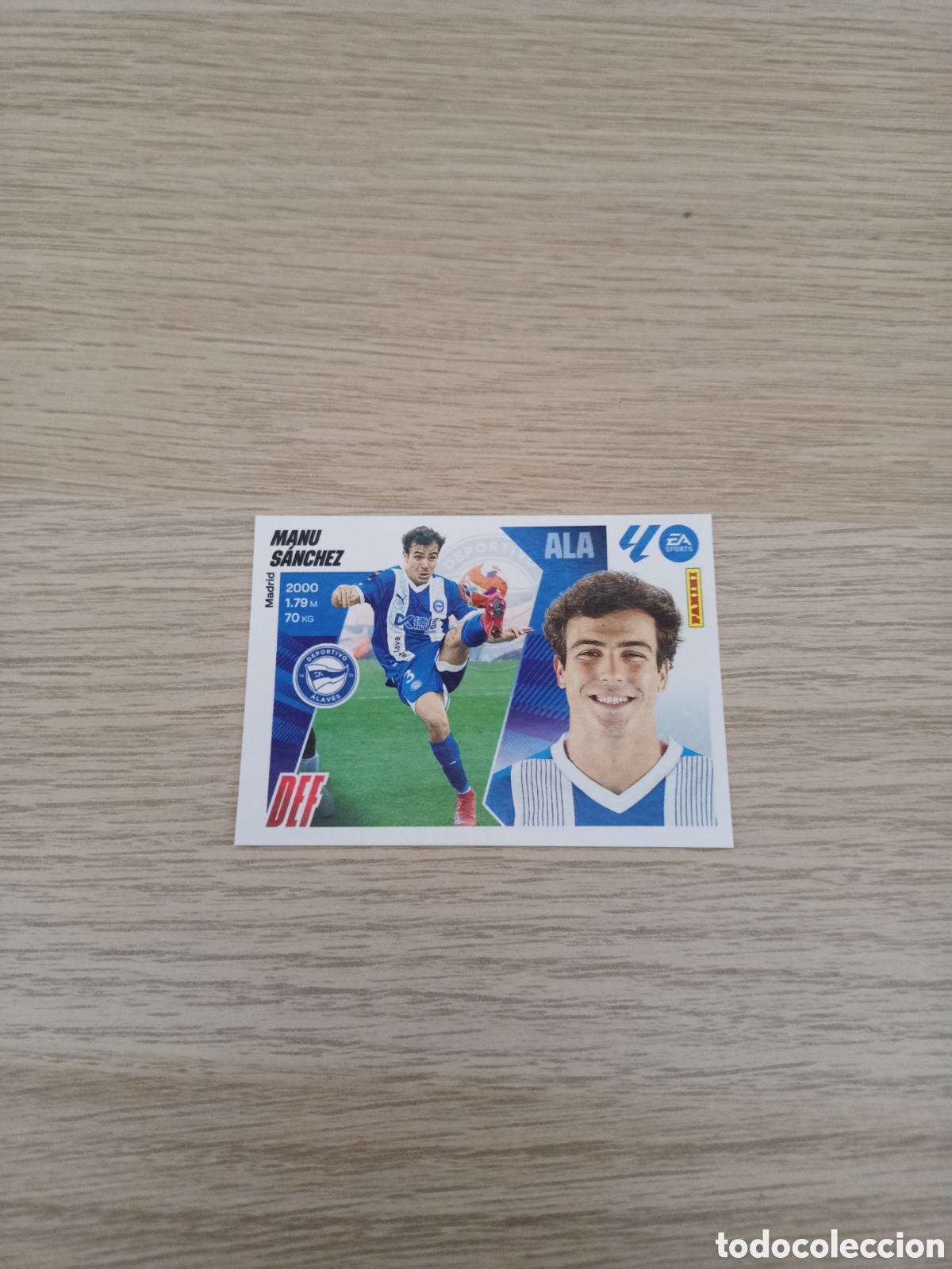 Cromos de F&uacute;tbol: LIGA ESTE 2025 2026 25 26 N&ordm; 10 MANU SANCHEZ ALAVES NUEVO SIN PEGAR