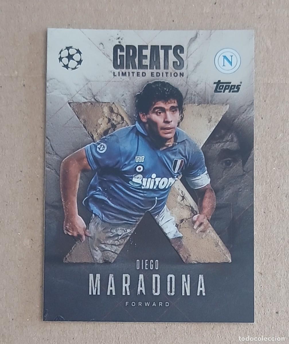 Cromos de F&uacute;tbol: CROMO LE XG 4 MARADONA GREATS LIMITED EDITION TOPPS MATCH ATTAX EXTRA CHAMPIONS 2025-2026.