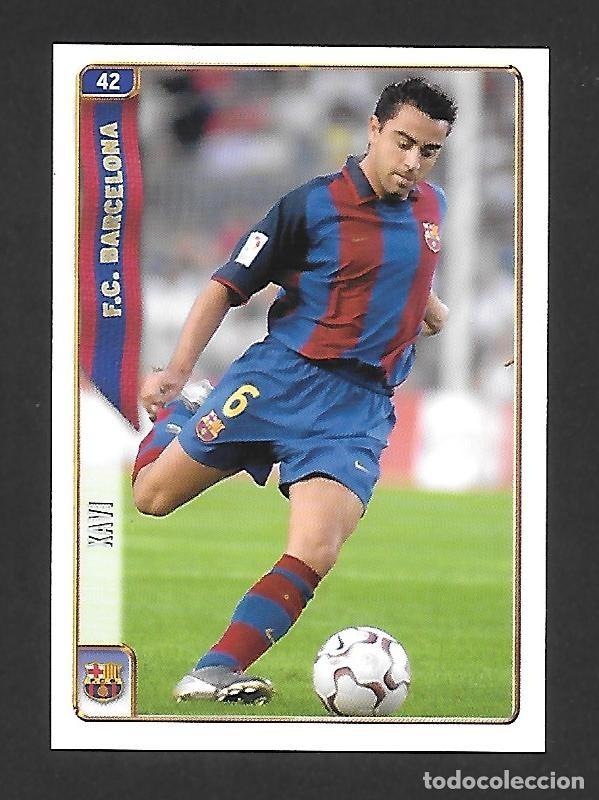 Cromos de F&uacute;tbol: 42 XAVI HERNANDEZ (F.C BARCELONA) , MUNDICROMO LAS FICHAS DE LA LIGA 2004 2005