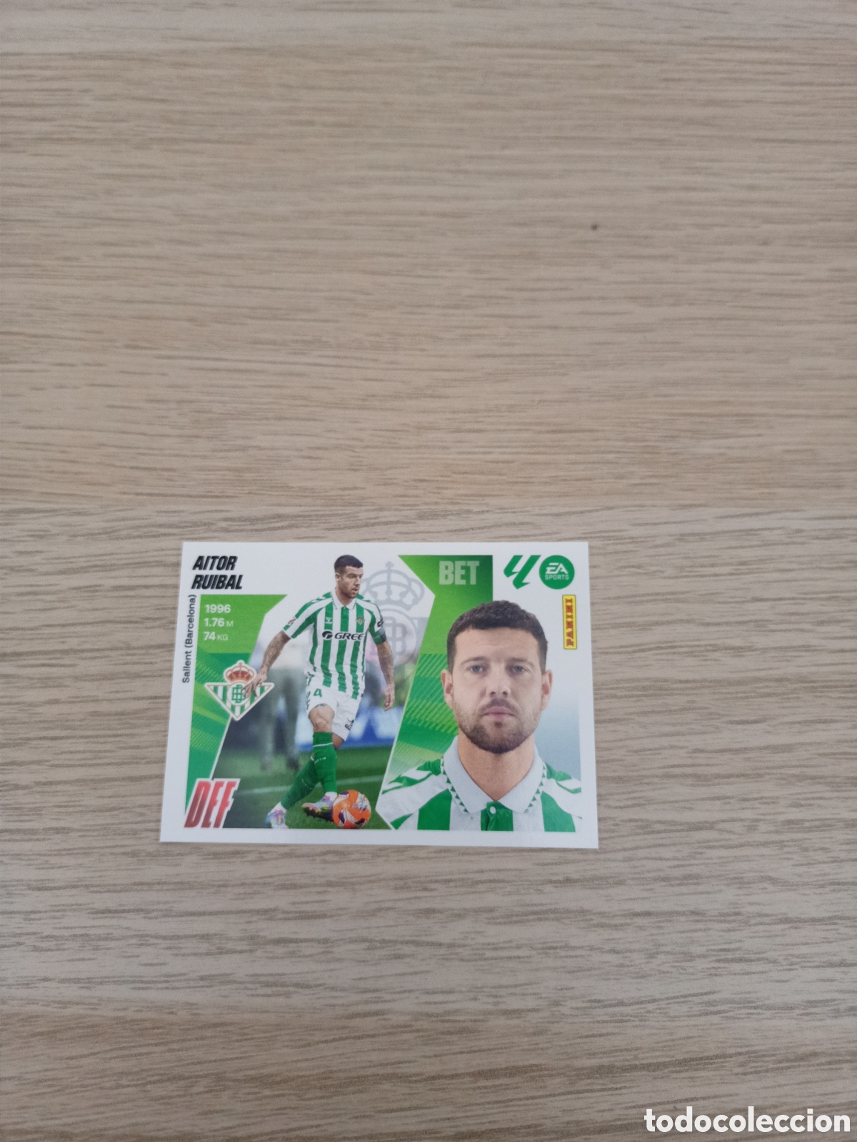 Cromos de F&uacute;tbol: LIGA ESTE 2025 2026 25 26 N&ordm; 5A AITOR RUIBAL BETIS NUEVO SIN PEGAR