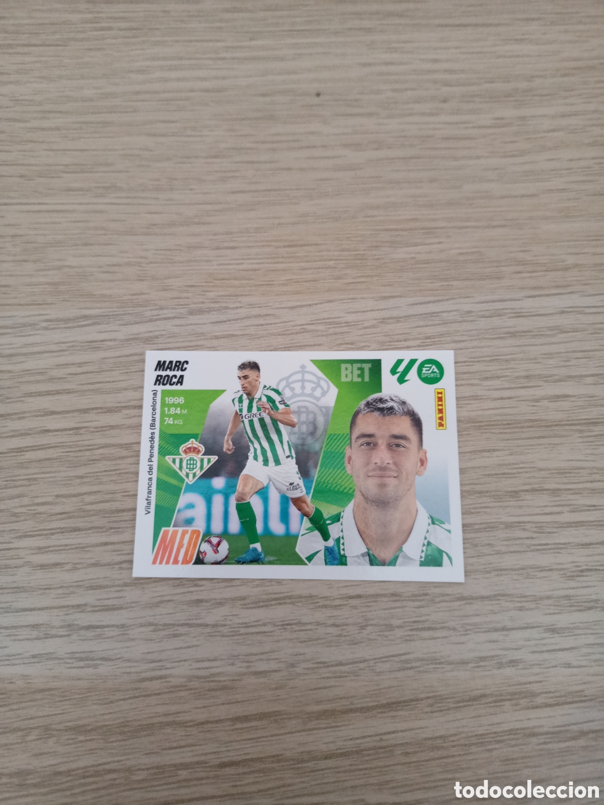 Cromos de Futebol: LIGA ESTE 2025 2026 25 26 N&ordm; 11 MARC ROCA BETIS NUEVO SIN PEGAR