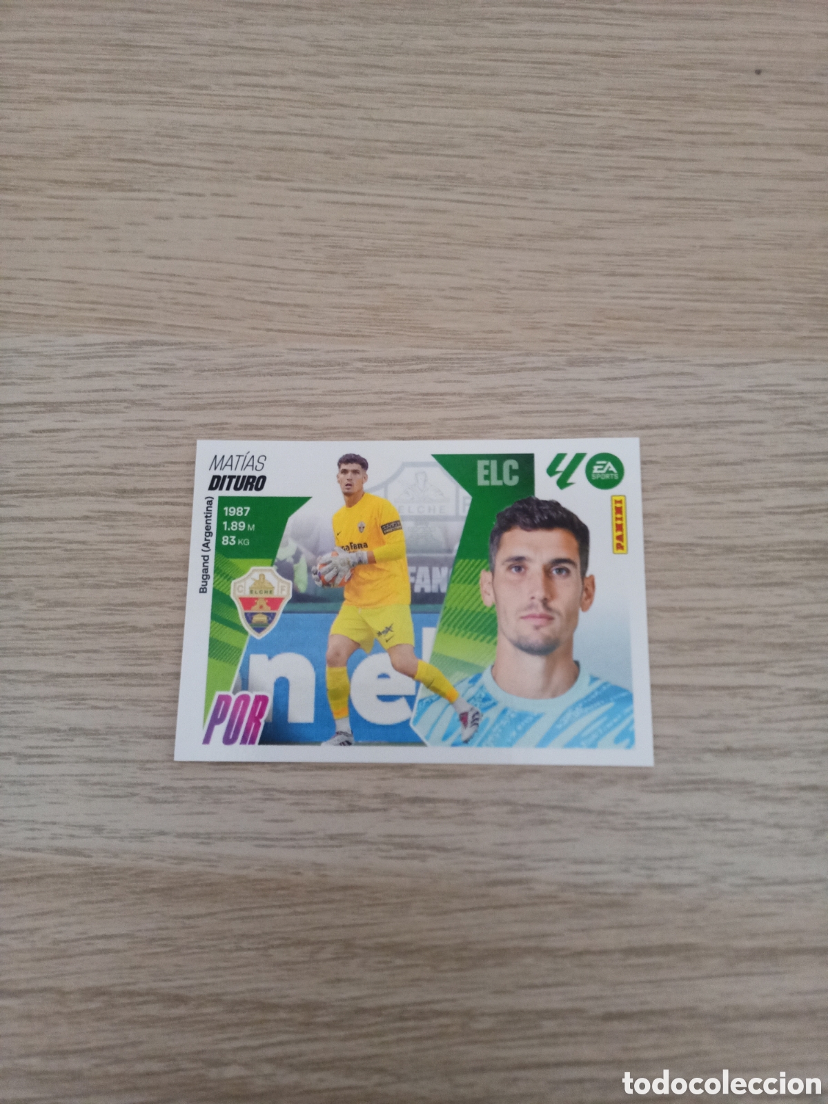 Cromos de F&uacute;tbol: LIGA ESTE 2025 2026 25 26 N&ordm; 3 DITURO ELCHE NUEVO SIN PEGAR
