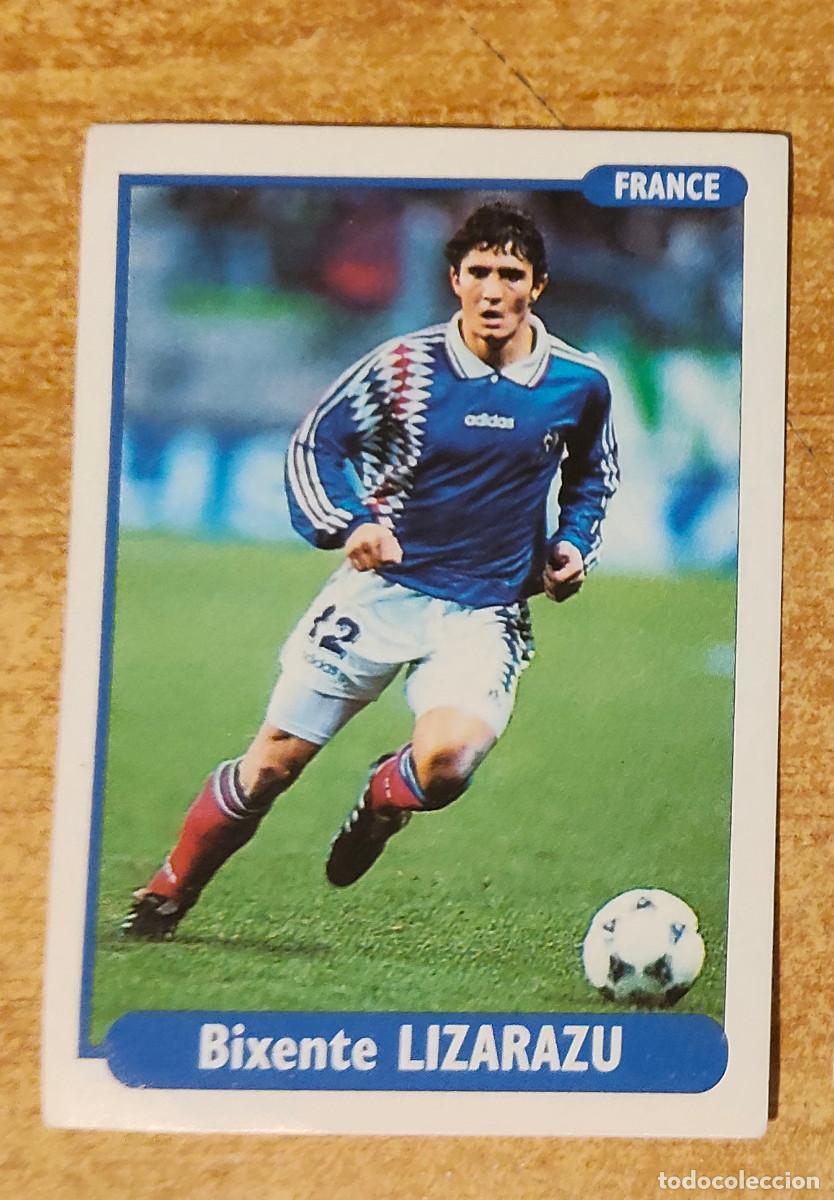 Fu&szlig;ball-Sticker: LIZARAZU (FRANCIA) - N&ordm; 148 - EURO FOOT 96 - EUROCOPA INGLATERRA 1996 - DS - NUNCA PEGADO.