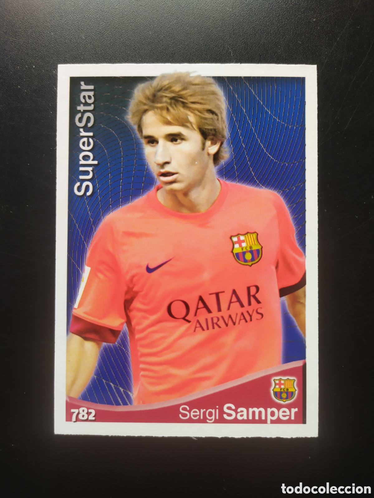 Cromos de f&uacute;tbol: Mundicromo fichas Liga 2014 2015 14 15 Sergi Samper superstar n&deg; 782 Barcelona B