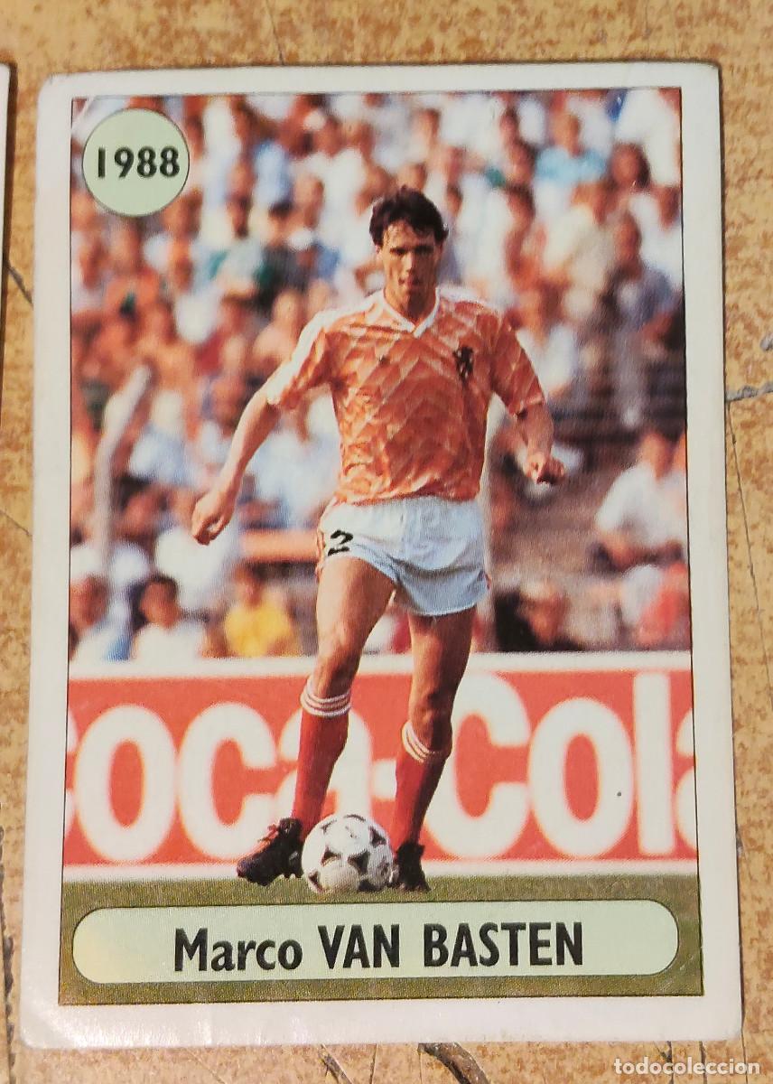 Cartes &agrave; collectionner de Football: ANTIGUO CROMO MARCO VAN BASTEN (HOLANDA) - ESTRELLA EUROCOPA 1988, EURO FOOT 96 EDITORIAL DS N&ordm; 7
