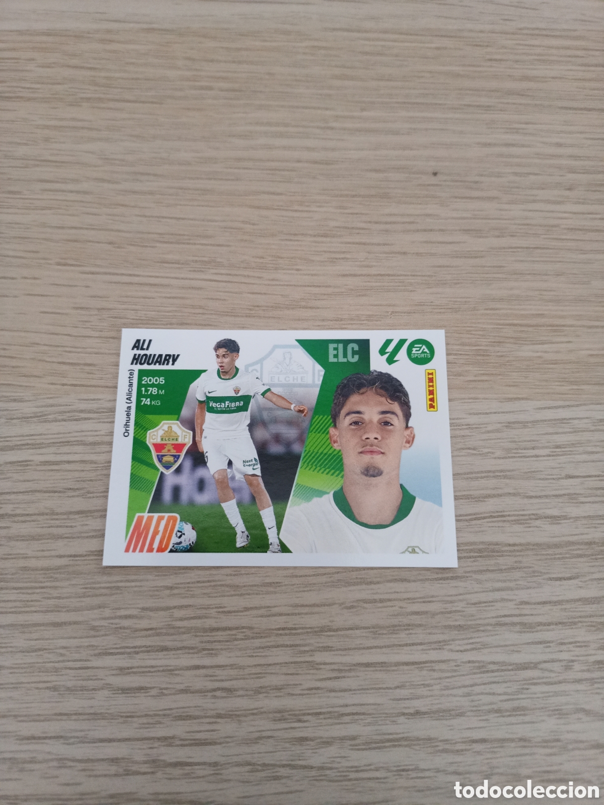 Cromos de f&uacute;tbol: LIGA ESTE 2025 2026 25 26 N&ordm; 16 BIS ALI HOUARY ELCHE NUEVO SIN PEGAR