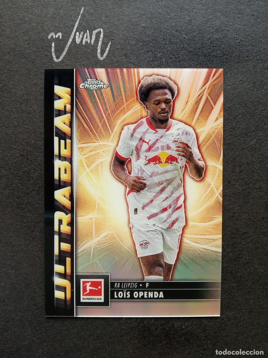 Cromos de F&uacute;tbol: UB 4 ULTRABEAM LOIS OPENDA RB LEIPZIG BELGICA ⚽ TOPPS &reg; CHROME BUNDESLIGA 2024 2025 24 25 NUEVO