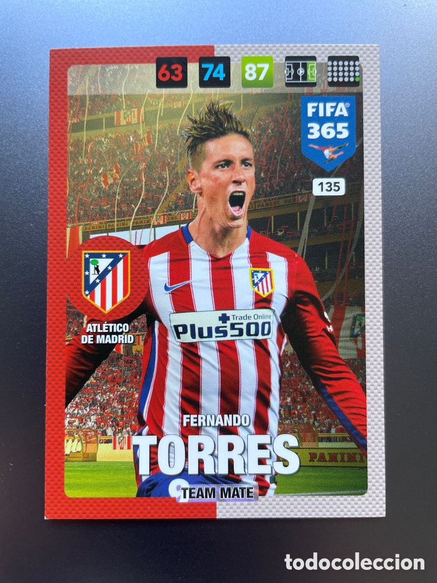 Cromos de F&uacute;tbol: Fernando Torres 135 Panini Adrenalyn FIFA 365 2017-18 Atletico de Madrid