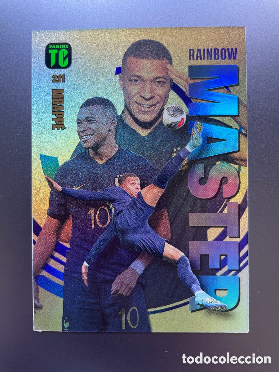 Cromos de F&uacute;tbol: Mbappe 211 Rainbow Master Panini Top Class 2024 Francia