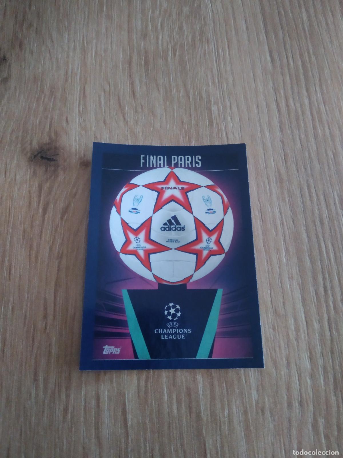 Cromos de f&uacute;tbol: 641 BALON PELOTA ADIDAS FINAL PARIS CROMO FUTBOL UEFA CHAMPIONS LEAGUE 23-24 TOPPS 2023-2024