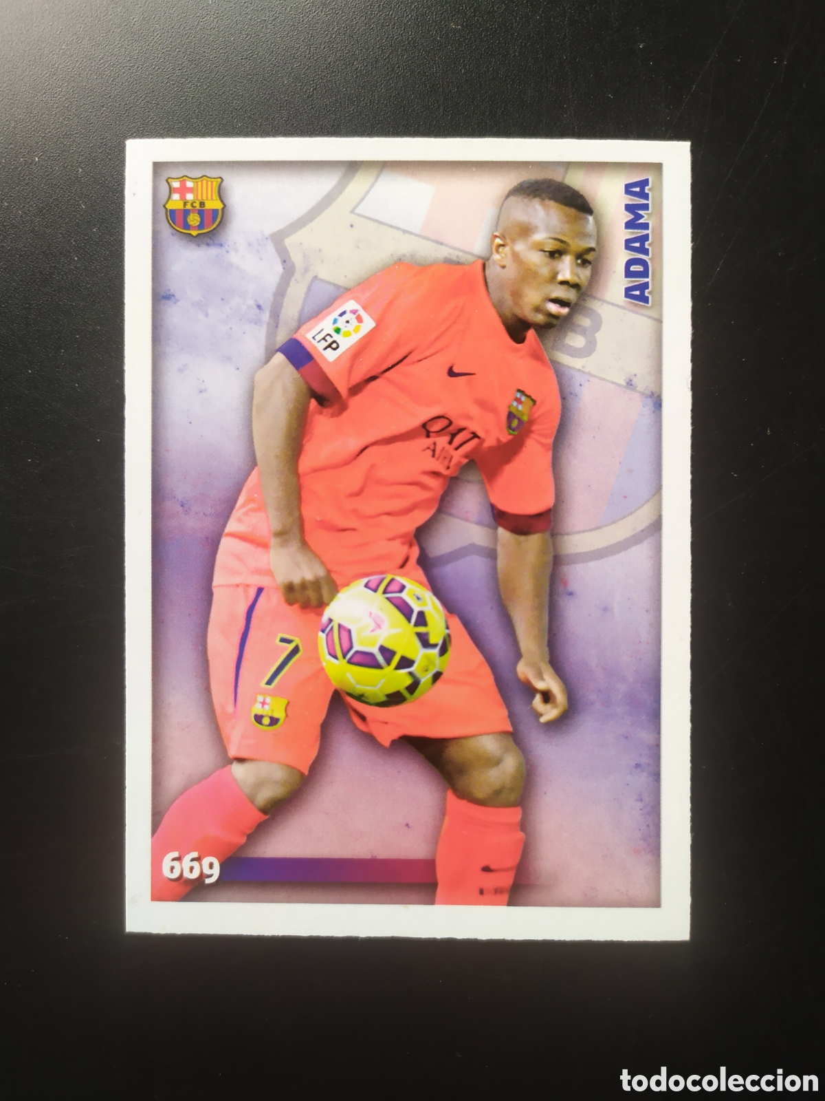 Cromos de Futebol: Mundicromo fichas Liga 2014 2015 14 15 Adama rookie n&deg; 669 Barcelona
