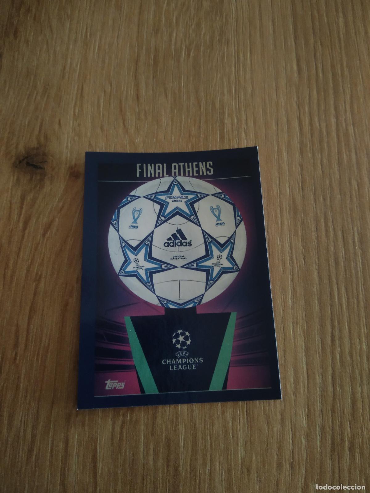 Cromos de f&uacute;tbol: 642 BALON PELOTA ADIDAS FINAL ATHENS CROMO FUTBOL UEFA CHAMPIONS LEAGUE 23-24 TOPPS 2023-2024