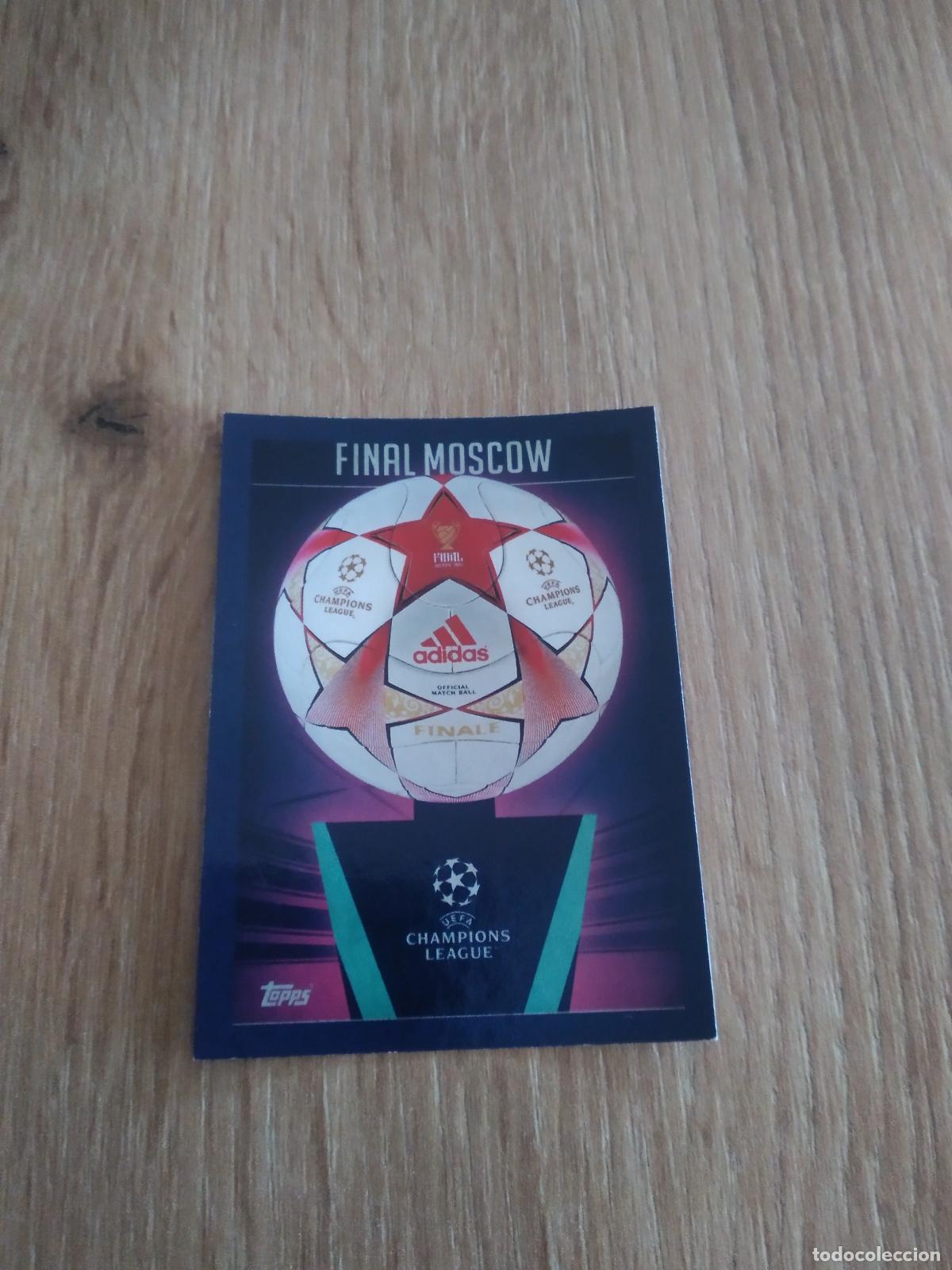Cromos de f&uacute;tbol: 643 BALON PELOTA ADIDAS FINAL MOSCOW CROMO FUTBOL UEFA CHAMPIONS LEAGUE 23-24 TOPPS 2023-2024