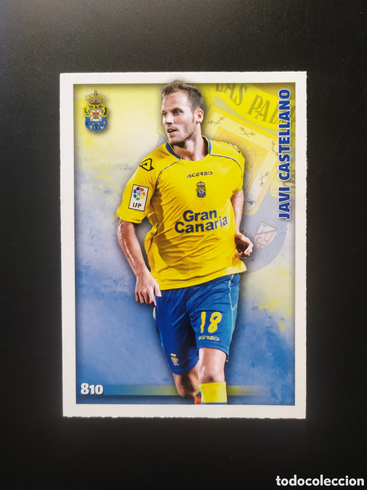 Fu&szlig;ball-Sticker: Mundicromo fichas Liga 2014 2015 14 15 Javi Castellano n&deg; 810 Las Palmas