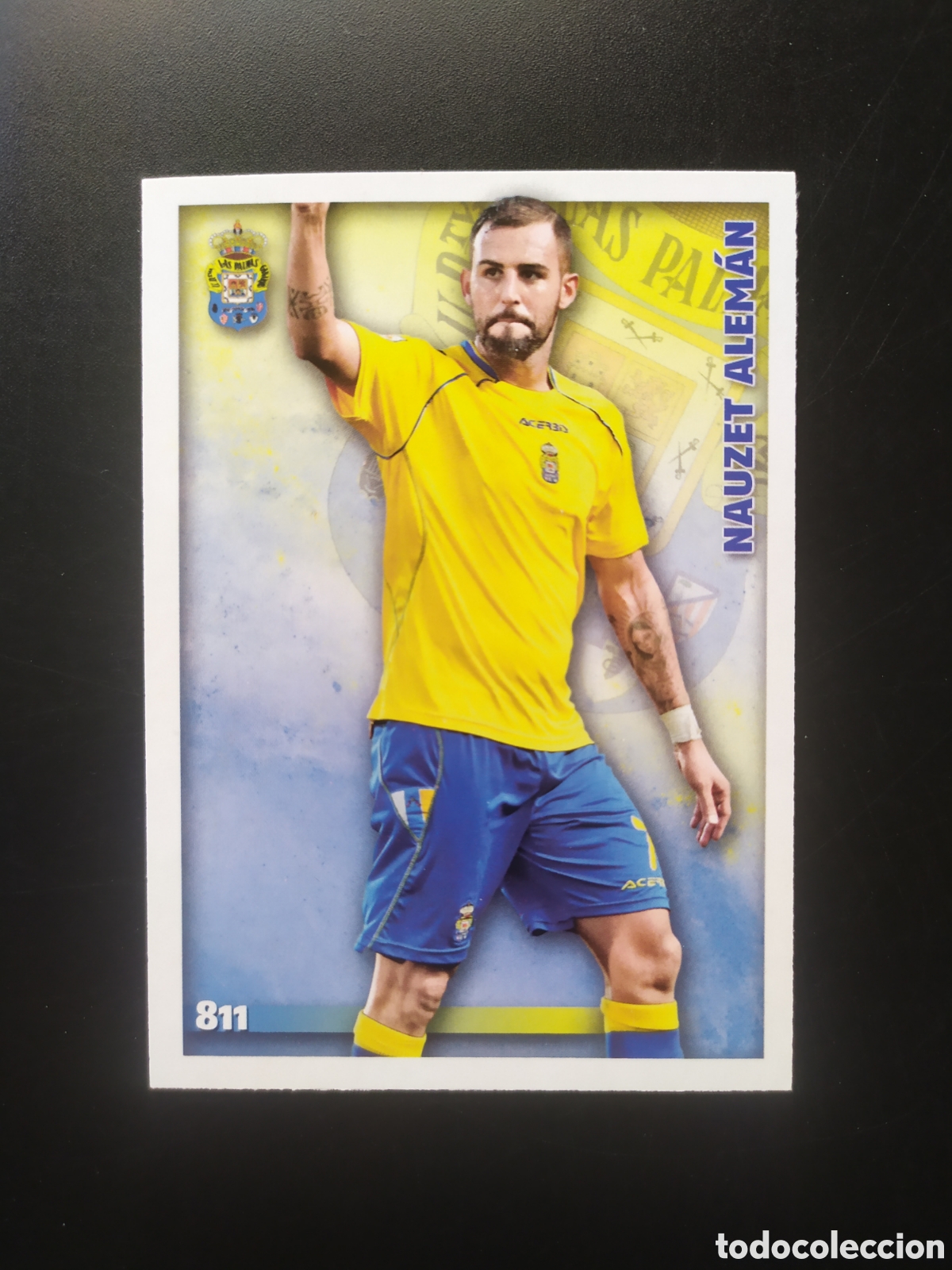 Figurine di Calcio: Mundicromo fichas Liga 2014 2015 14 15 Nauzet Alem&aacute;n n&deg; 811 Las Palmas