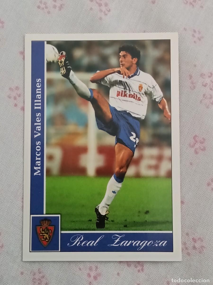Cromos de F&uacute;tbol: 485 MARCOS VALES. FICHAS +I. REAL ZARAGOZA. LIGA 2002 MUNDICROMO